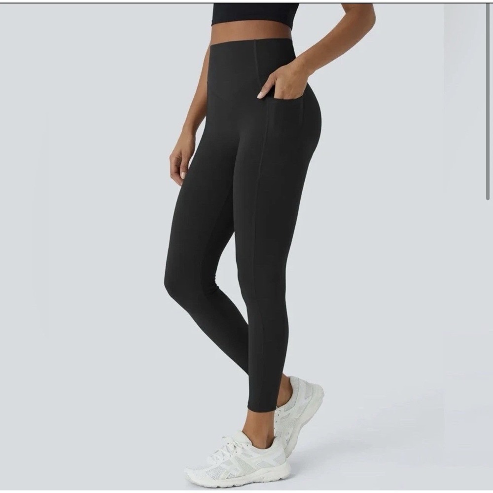 Woobilly Butt Lifting Tummy Control Side Pocket Shaping Leggings Size XL NEW